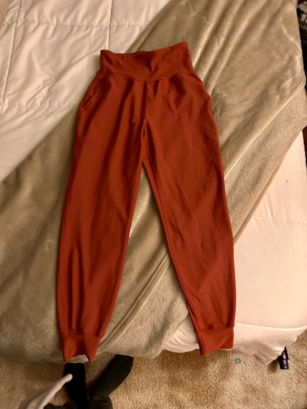 Old Navy Rust-Orange High-Rise Leggings